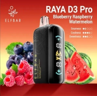 ELF BAR RAYA D3 Pro - Blueberry Raspberry Watermelon (5% nic)