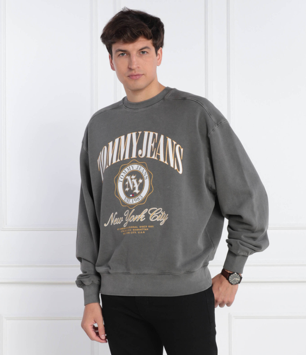 Худи TJM BOXY LUXE VARSITY CREW Tommy Jeans - графитовый(DM0DM17798)