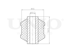 Сайлентблок заднего амортизатора UNIO RMP-20240