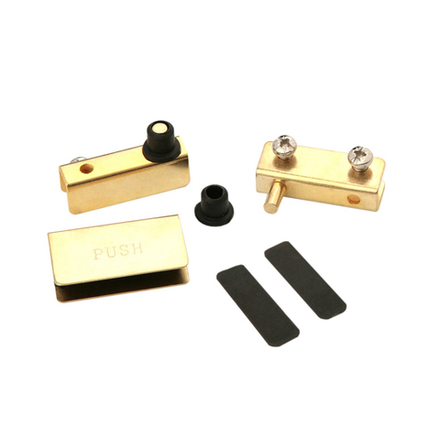 Петля для стеклянного фасада с ручкой, золото, M551 GP