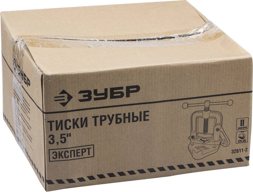 ЗУБР 3.5″, трубные откидные тиски, Профессионал (32611-2)