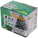 Гирлянда для дома 16м 180 ламп LED прозрач.пров.,8 реж, IP-20, Зелёный (возможность соединения)