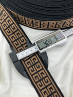 Резинка (тесьма) ЖВНШ. 4 см коричневая лампас эластичный