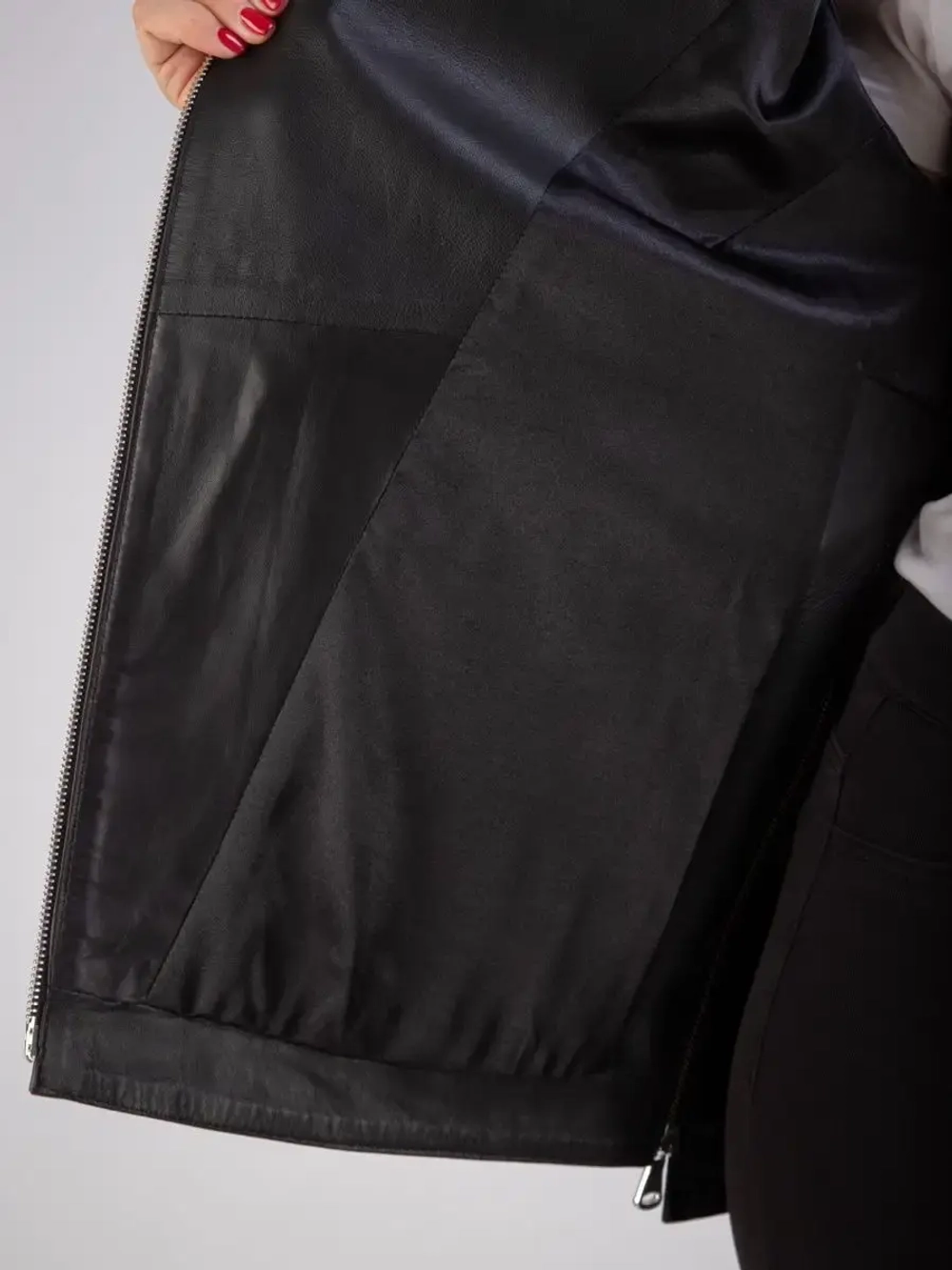 Кожаная куртка демисезонная косуха