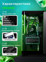 Игровой компьютер (системный блок) Intel Core i7 12700 12ядер/ RTX5070 / 32GB DDR4 /SSD 2000Gb/800W/Win 11 PRO