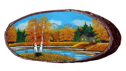 Срез дерева " Осень" 47-43 см