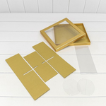 Коробка сборная 25х25х10 см (Золотой)