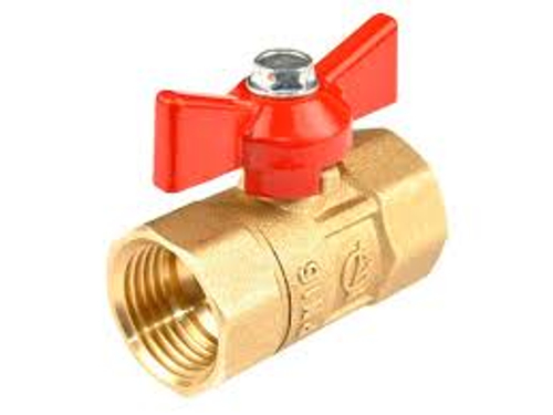 Кран шаровой DN-15 ПРАКТИК 130 бабочка ВхВ ГАЛЛОП