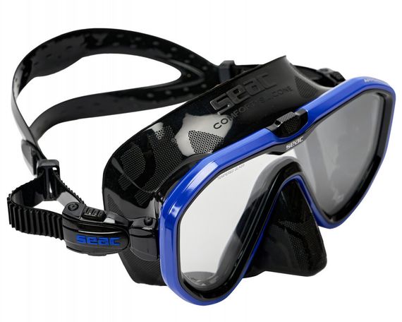 Маска Seac Appeal черно-синяя рамка/черный силикон