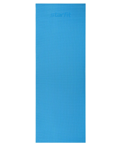 Коврик для йоги и фитнеса FM-101, PVC, 183x61x0,3 см, синий