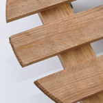 Подставка для цветов напольная на колесиках Флорэль деревянная в стиле рустик (состаренный), круглая, браун