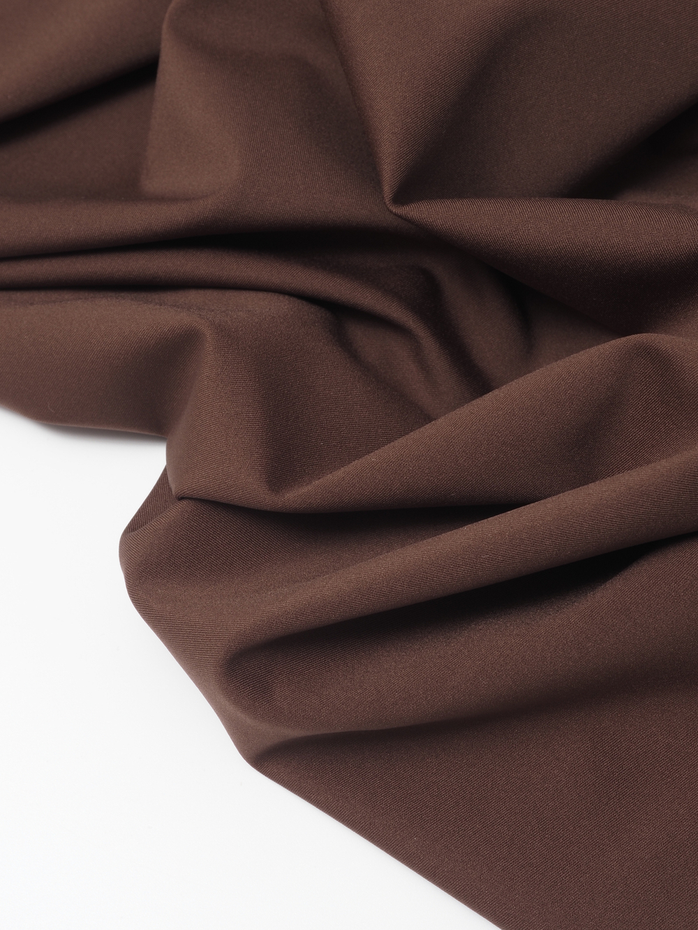 Микрофибра бельевая матовая эластичная с пич-эффектом шоколад