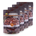Готовое блюдо "Фасоль со свининой" 250 гр (Деревня Потанино) 4шт*250г, 1кг