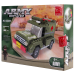 Конструктор блочный Аусини Армия 185дет., коробка 22409