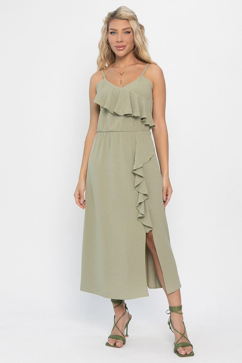 Сарафан Вечер в Сорренто (хаки) П13870-7М LT Collection