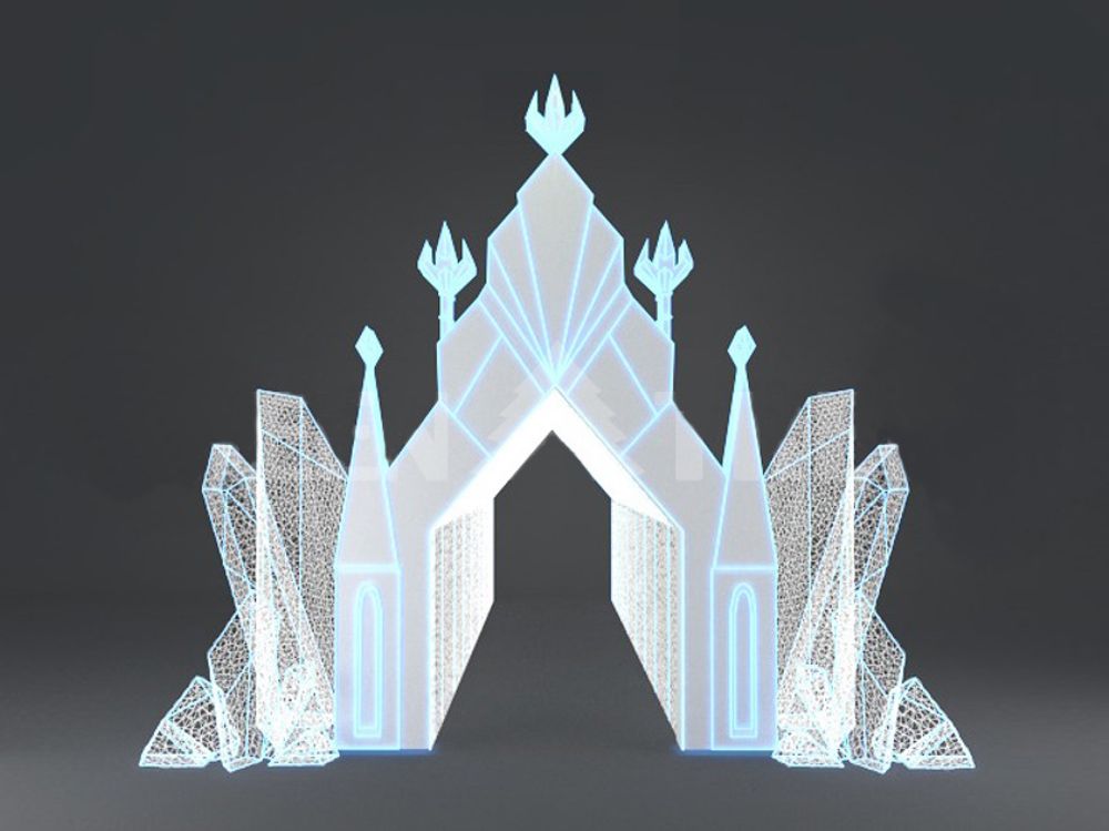 Светодиодная конструкция / туннель "Ледяная арка"