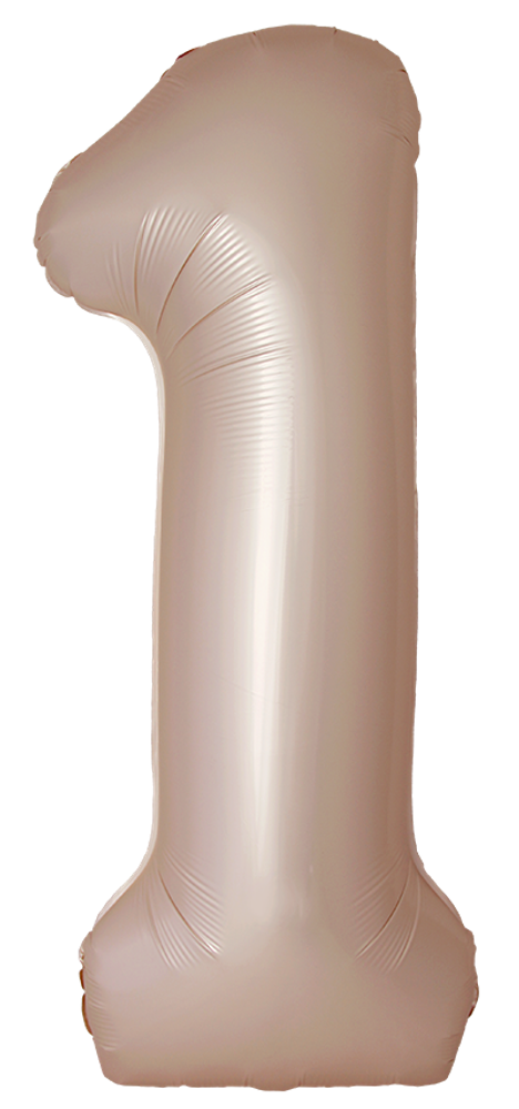 Цифра 1 Slim, Звездное Золото, Матовый в упаковке 40&quot; Fm
