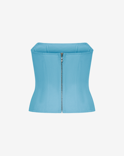 Топ корсетного типа из денима