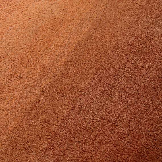 Ковер из шерсти over horizon терракотового цвета из коллекции trendy ruffles, 120х180 см