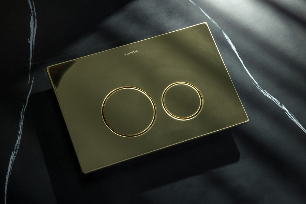 Boheme Кнопка для инсталляции, нерж.сталь ультраплоская Gold GEBERIT 300-серия