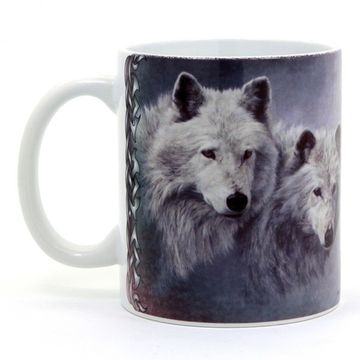 Кружка Волк (Пара белых влюблённых волков) (219)