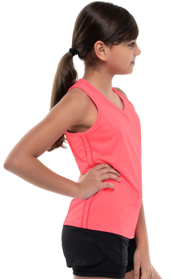 Футболка для девочки теннисная Lucky in Love Core V-Neck Cutout Tank Girls - Розовый