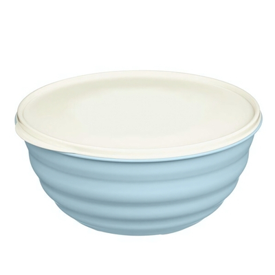 Миска круглая "Latina" 3,2л с крышкой (голубой)
