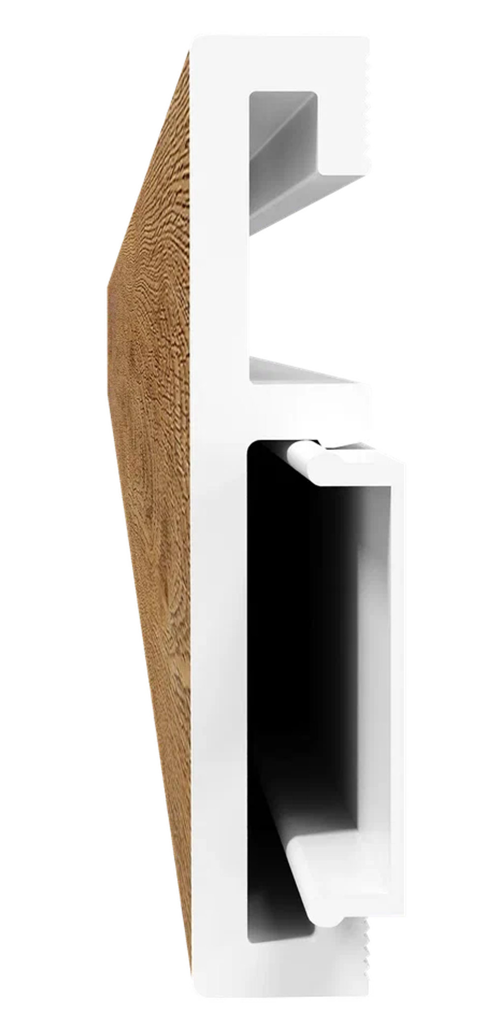 Напольный плинтус ПВХ Foresta Grace Дуб Робуста FG 005 2000х70х13 мм