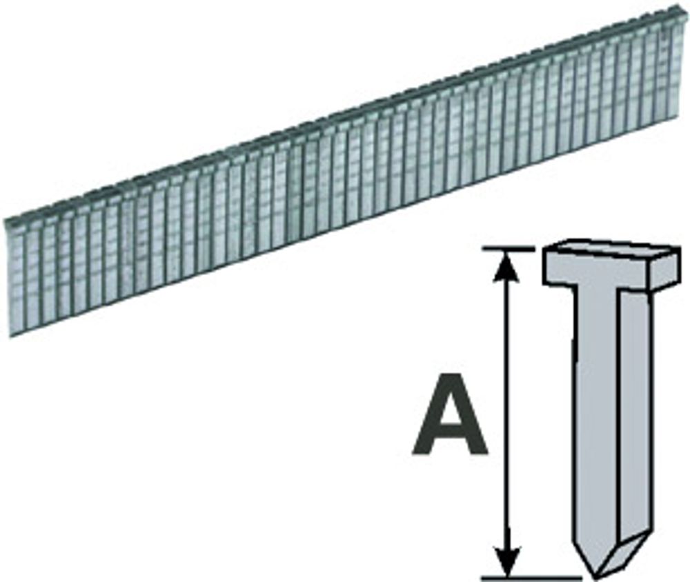 Скобы, тип 300 (гвозди), 14мм, 1000 шт, для степлера, закалённые, FIT, 31244