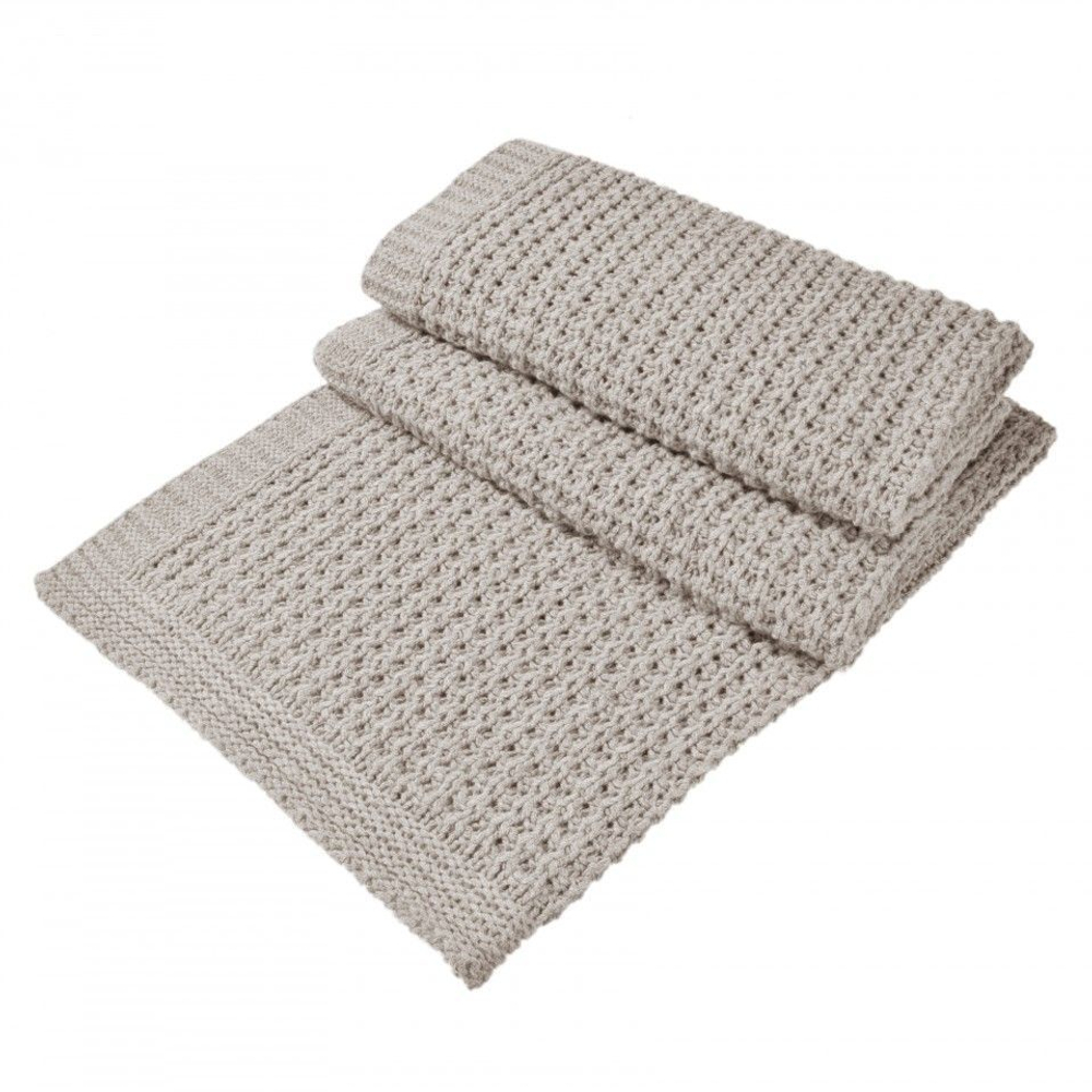 Плед 130x180 Hamam Dimension Knitted льняной Турция