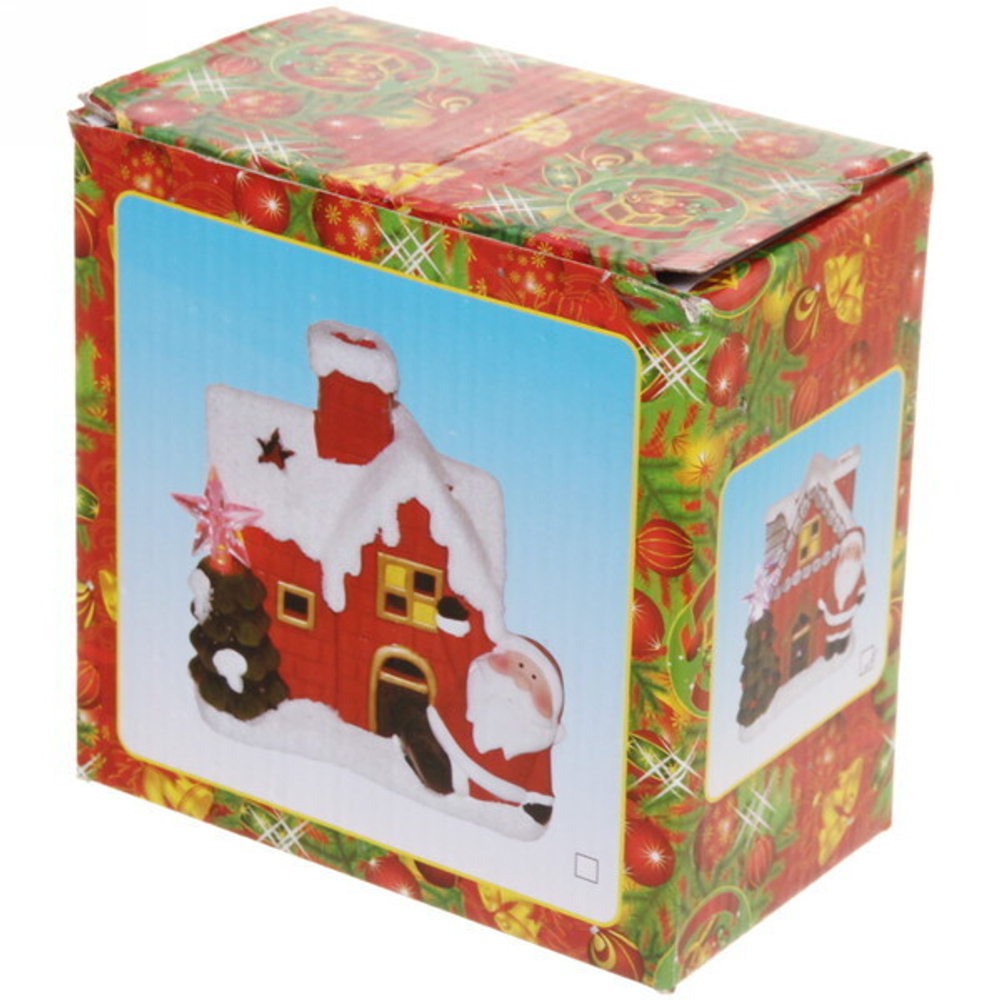 Фигурка с подсветкой Miracle «Домик с ёлочкой» 14*13 см