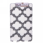 Коврик для ванной 60*100"Рамина» черно-белый