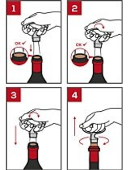 MATHUS - Штопор для хрупких пробок, базальтовый (corkscrew)