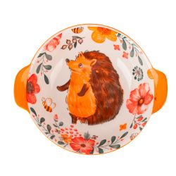Емкость для запекания "Kawaii Forest.Hedgehog" 18,5*16*5,5см. v=550мл. (фарфор) (min12) (транспортна
