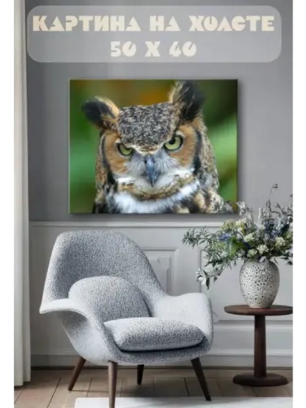 Картина на стену 40 X 50 Сова