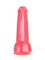 Фаллоимитатор LOVETOY с мошонкой на присоске, нежно-розовый