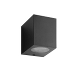 Уличный настенный светильник 5Вт GU10, АБС-пластик/поликарбонат, чёрный