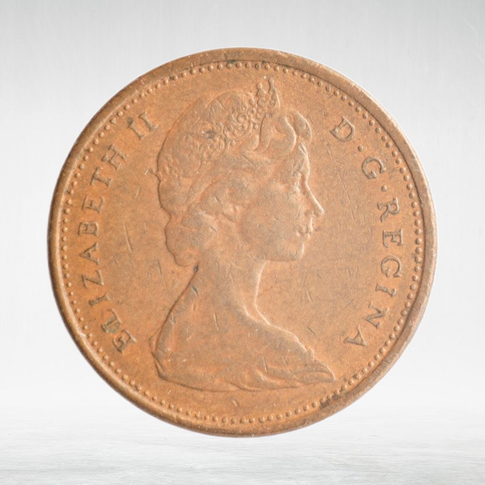 Canada, 1 Cent, 1965 – Elizabeth II (Second Portrait), VF