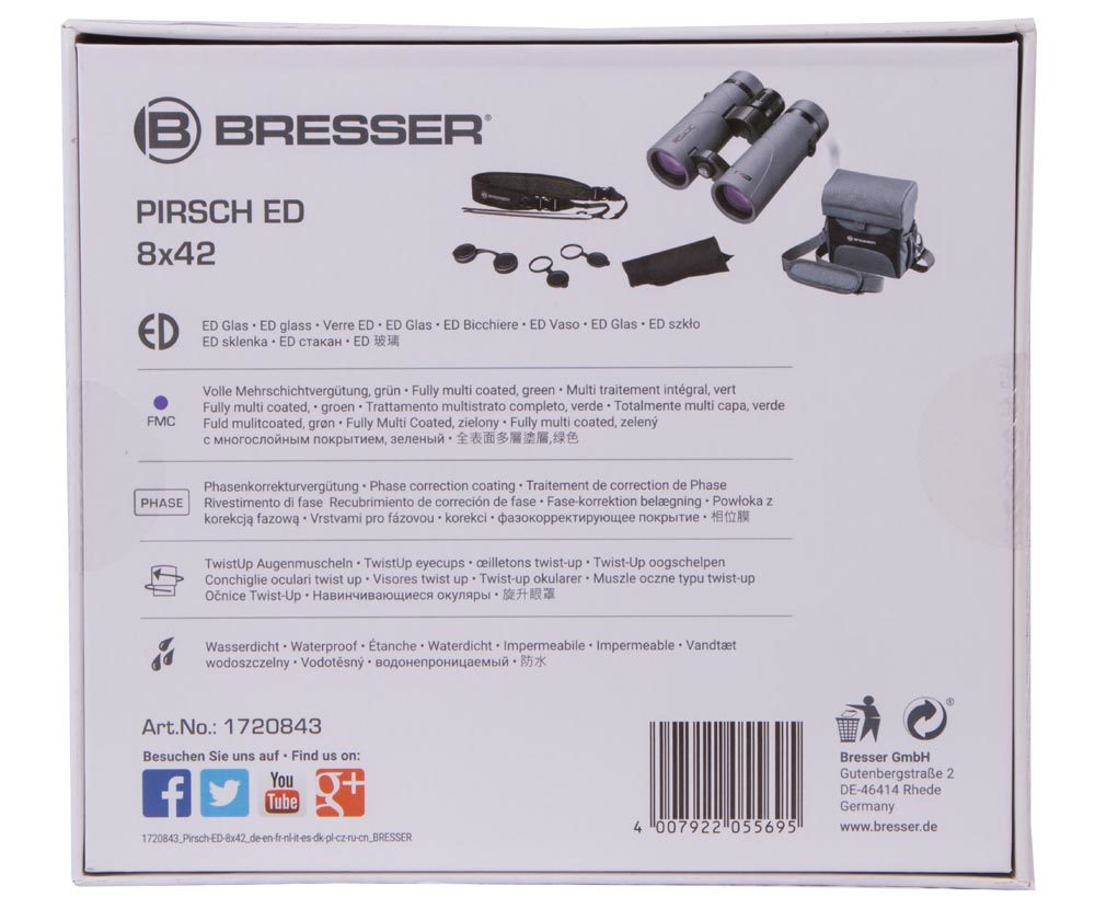 Бинокль Bresser Pirsch ED 8x42