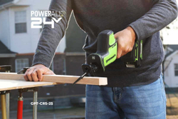 Пила сабельная аккумуляторная GREENWORKS 24 V без акк и з/у   1200507