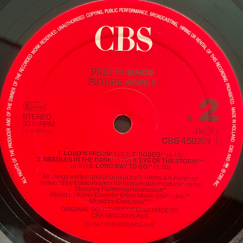 Pretty Maids ‎– Future World (Скандинавия 1987г.)