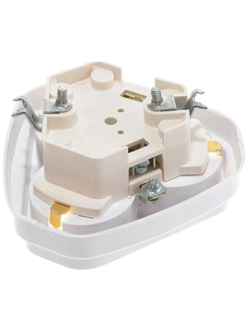 Розетка трехмест. скр. уст. с з/к (ток 16А) РС10/16-835 в инд.упак.