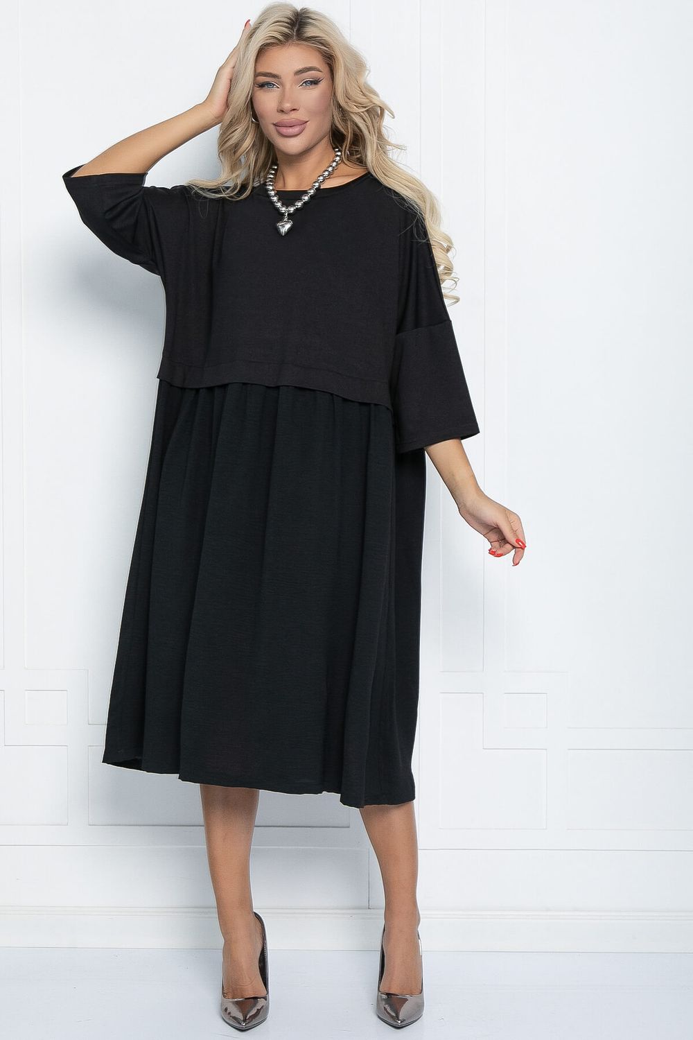 Платье бохо (черное) П11441 LT Collection