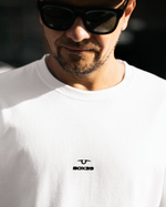 Футболка свободного кроя, белый, размер S