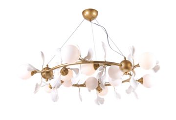 2661A/12 SPRAY PAINT BRASS+WHITE (1) Люстра NW