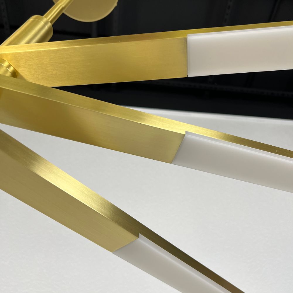 Люстра на штанге ORTON на 3 D96 Gold