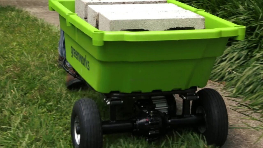 Аккумуляторная садовая тележка самоходная G40GC Greenworks без АКБ и ЗУ 7400007