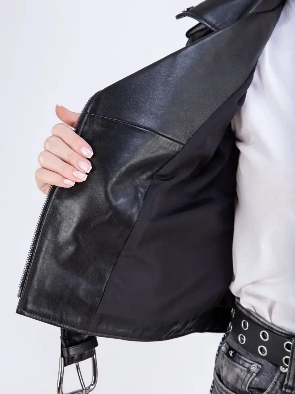 Косуха женская натуральная куртка кожаная Турция