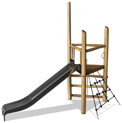 Комплекс для лазания Вышка пожарного с горкой