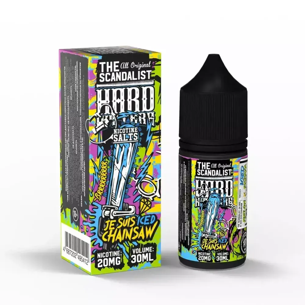 The Scandalist Hardhitters Salt 30 мл - Je Suis Chainsaw Ice (Strong)